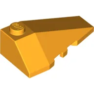 Brick Wedged, Sloped 4 x 2 Triple Right / Bright Light Orange
