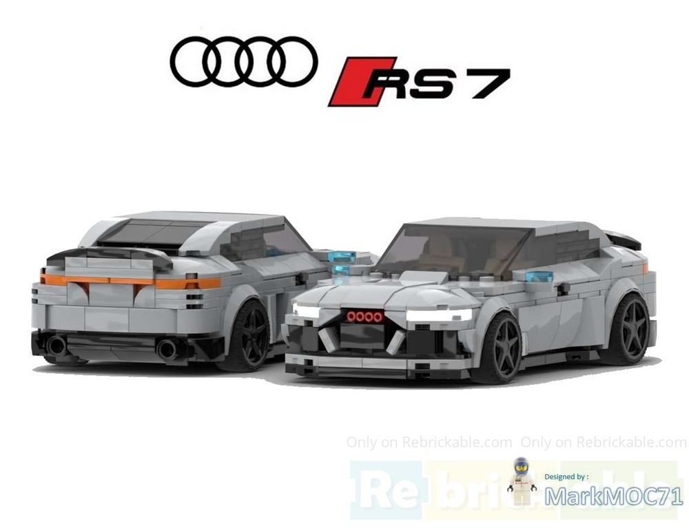 Lego AUDI RS-7 Light Bluish Gray