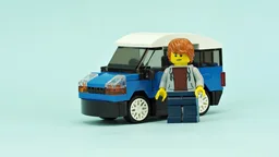 Small blue car