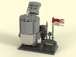 Brick-built Warrior: Templar Knight