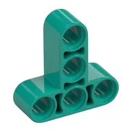 Technic Beam 3 x 3 T-Shape Thick / Dark Turquoise