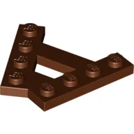Wedge Plate 4 Stud 45° Angle Plate / Reddish Brown