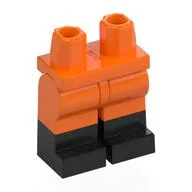 Hips with Orange Legs and Black Boots Pattern / Orange