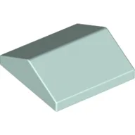 Brick Sloped 33° 2 x 2 Double / Light Aqua