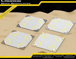 Landing brick-built baseplate