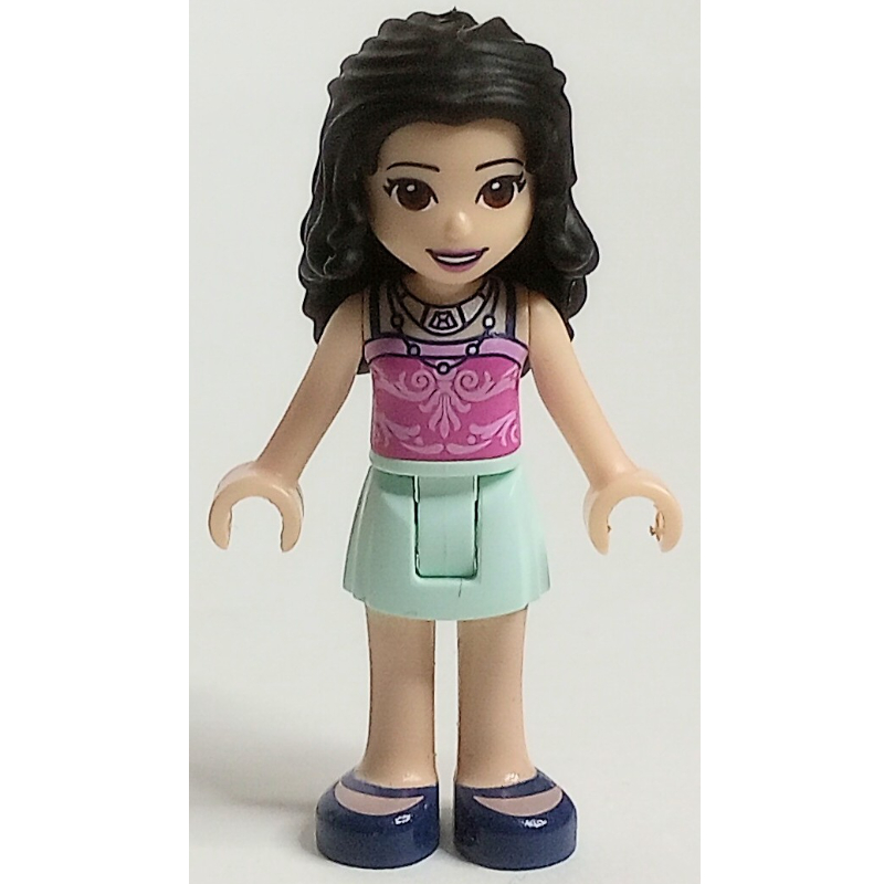 Lego Emma - Dark Pink Top, Light Aqua Skirt