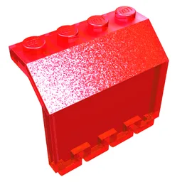 Hinge Panel 2 x 4 x 3 1/3 / Trans-Red