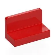 Panel 1 x 2 x 1 [Rounded Corners] / Red