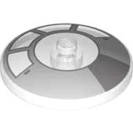 Dish 4 x 4 Inverted [Radar] with Millennium Falcon Cockpit Print