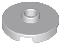 Plate Special Round 2 x 2 with Center Stud (Jumper Plate) / Light Bluish Gray