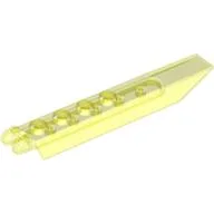 Hinge Plate 1 x 8 Locking with Angled Side Extensions, Rounded Plate Underside, 9 Teeth / Trans-Neon Green