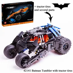 Batmobile Tumbler with tractor tires (42141 McLaren Formula 1 alternate)