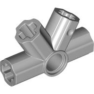 Lego Technic Axle and Pin Connector Angled Quadruple - 60° / Light Bluish Gray