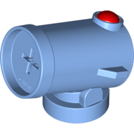 Lego Duplo Cannon Shooting with Axle Hole and Red Firing Button / Medium Blue