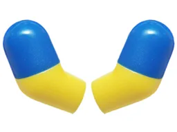 Arm, (Matching Left and Right) Pair with Molded Blue Short Sleeves  Pattern / Yellow