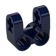 Technic Axle and Pin Connector Perpendicular Double Split / Dark Blue