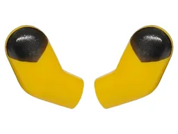 Arm, (Matching Left and Right) Pair with Black Shoulders Pattern / Bright Light Orange