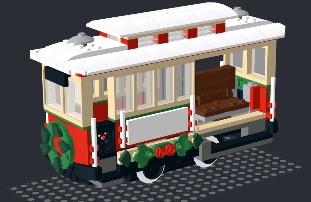 Lego 10308 Winter Holiday Tram 9V electric