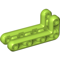 Lego Technic Beam 3 x 7 L-Shape Double / Lime