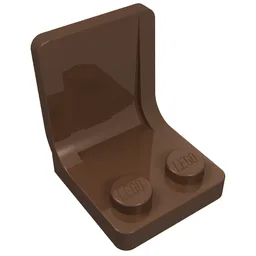 Seat / Chair 2 x 2 / Brown