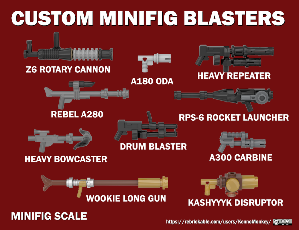 Lego Custom Minifig Blasters