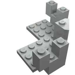 Castle Turret Top 7 x 7 Corner / Light Gray