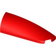 Lego Brick Round, Curved Double 1 x 4 with Stud Notch Right / Red