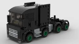Heavy Duty European truck with 8 wheels