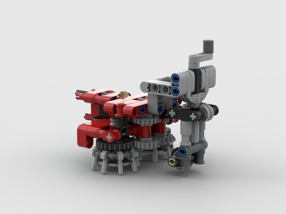 Lego Dual Rotary Weed Brush with Adjustable Support Wheel for Single-Axle Tractor