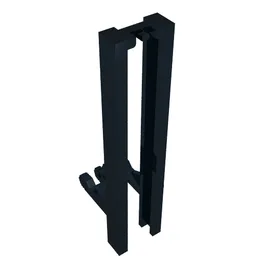 Forklift Mast Wide 1 x 2 Hinge Plate Locking / Black