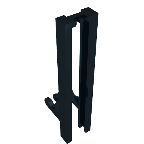 Lego Forklift Mast Wide 1 x 2 Hinge Plate Locking / Black