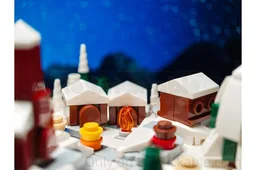 Winter Village Snow Globe