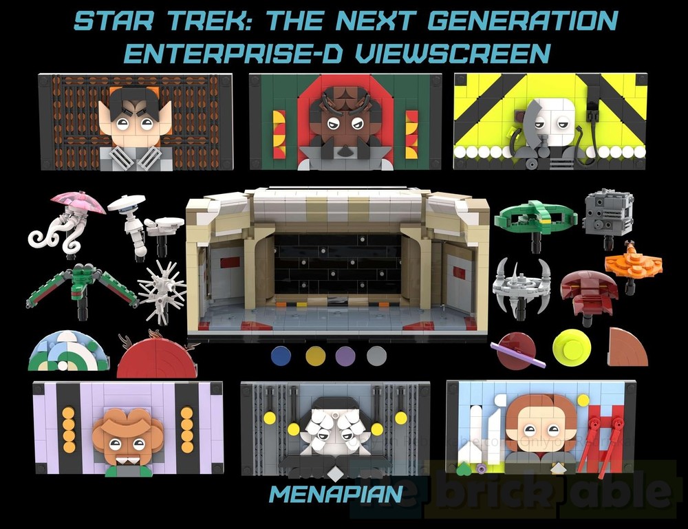 Lego Star Trek TNG Enterprise-D Viewscreen