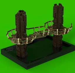 Ewok Village diorama