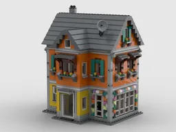 Modulares ländliches Geschäft- und Wohnhaus / Rural business and residential house