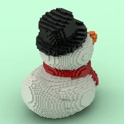 Snowman Rubber Duck