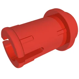 Technic Pin 1/2 with Friction / Red