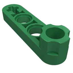 Technic Beam 1 x 4 Thin with Stud Connector / Green