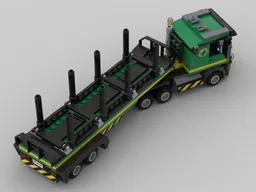 Cabover Truck & Logging Trailer