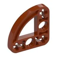 Technic Beam 3 x 3 L-Shape with Quarter Ellipse Thin / Dark Orange