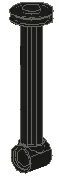 Technic, Shock Absorber 10L Damped, Piston Rod with Gasket Assembly