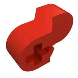 Technic Engine Crankshaft Center / Red