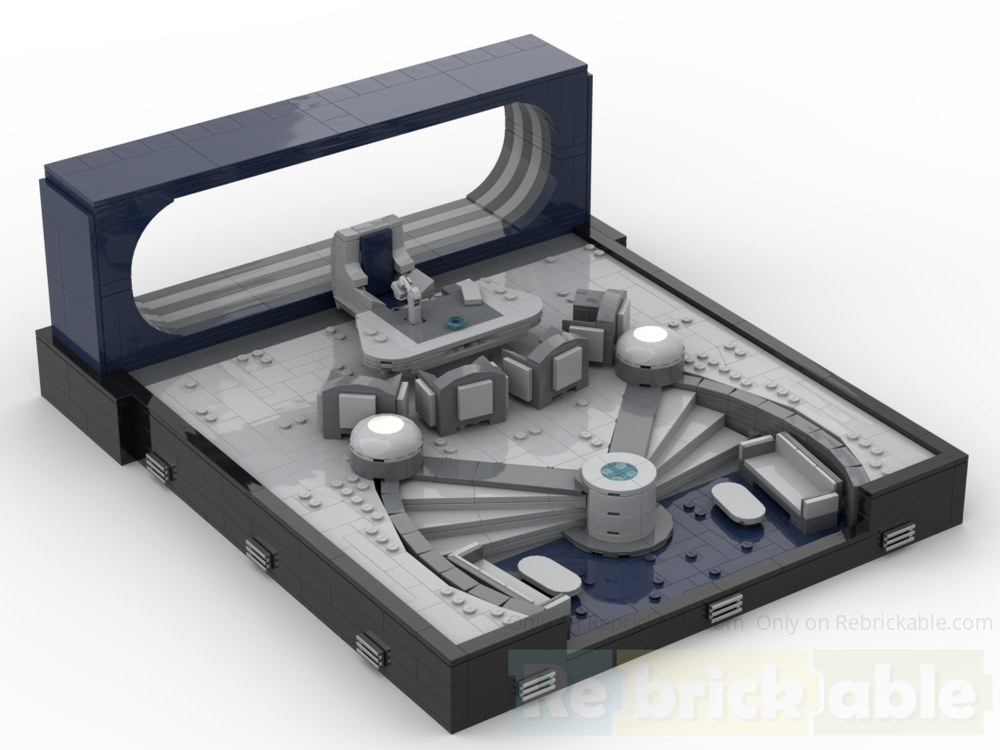 Lego Chancellor Valorum's office diorama