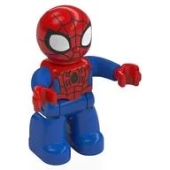 Duplo Figure Spider-Man, Small Eyes, Blue and Red Print