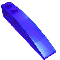 Brick Curved 6 x 1 / Trans-Purple