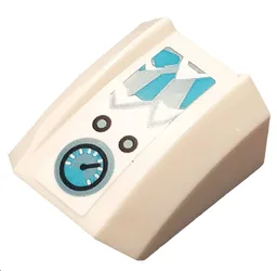 Slope, Curved 2 x 2 Lip with Ice, Buttons and Gauge Pattern (Sticker) - Set 70667