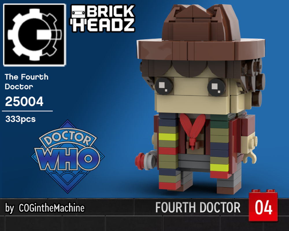Lego Brickheadz Fourth Doctor Who (Tom Baker)