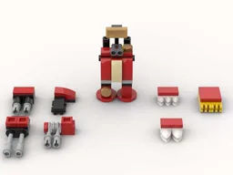 Warhammer 40k Dreadnought (micro) - red