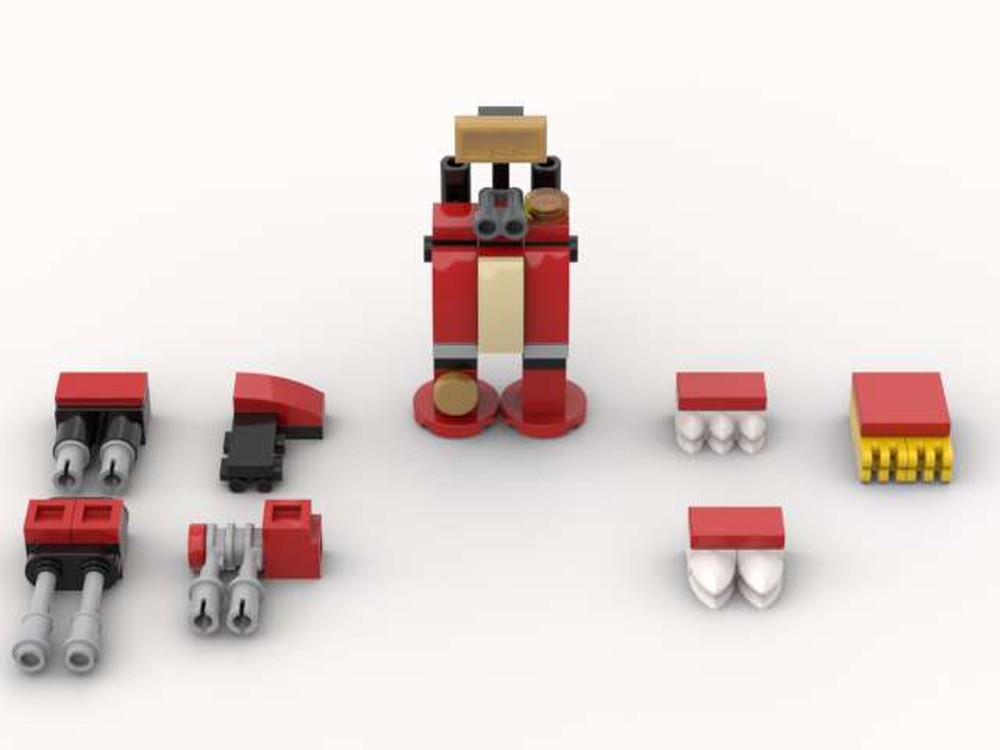 Lego Warhammer 40k Dreadnought (micro) - red