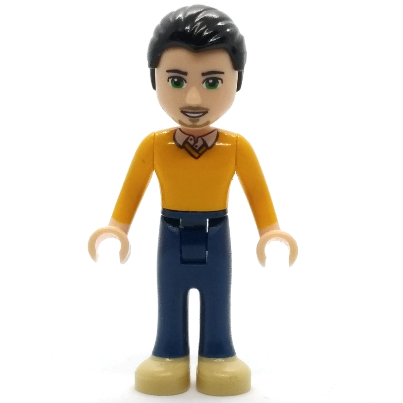 Lego Luis - Orange Sweater, Dark BLue Trousers